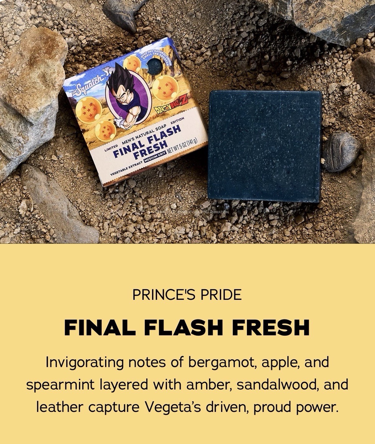 Dragon Ball Z - Final Flash Fresh & Super Saiyan Surge - 2 Pack Soap Dr Squatch