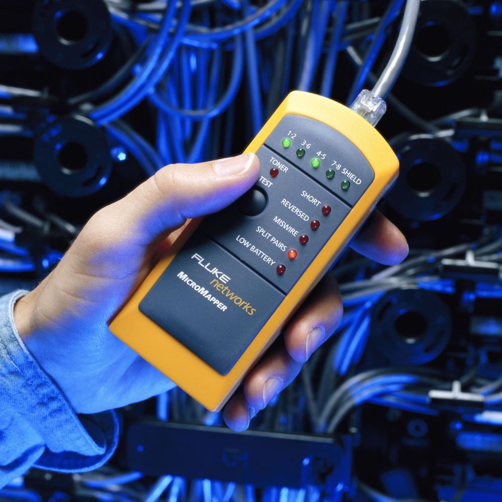 Fluke MT-8200-49A MicroMapper Wiremap Cable Tester, Two Tones
