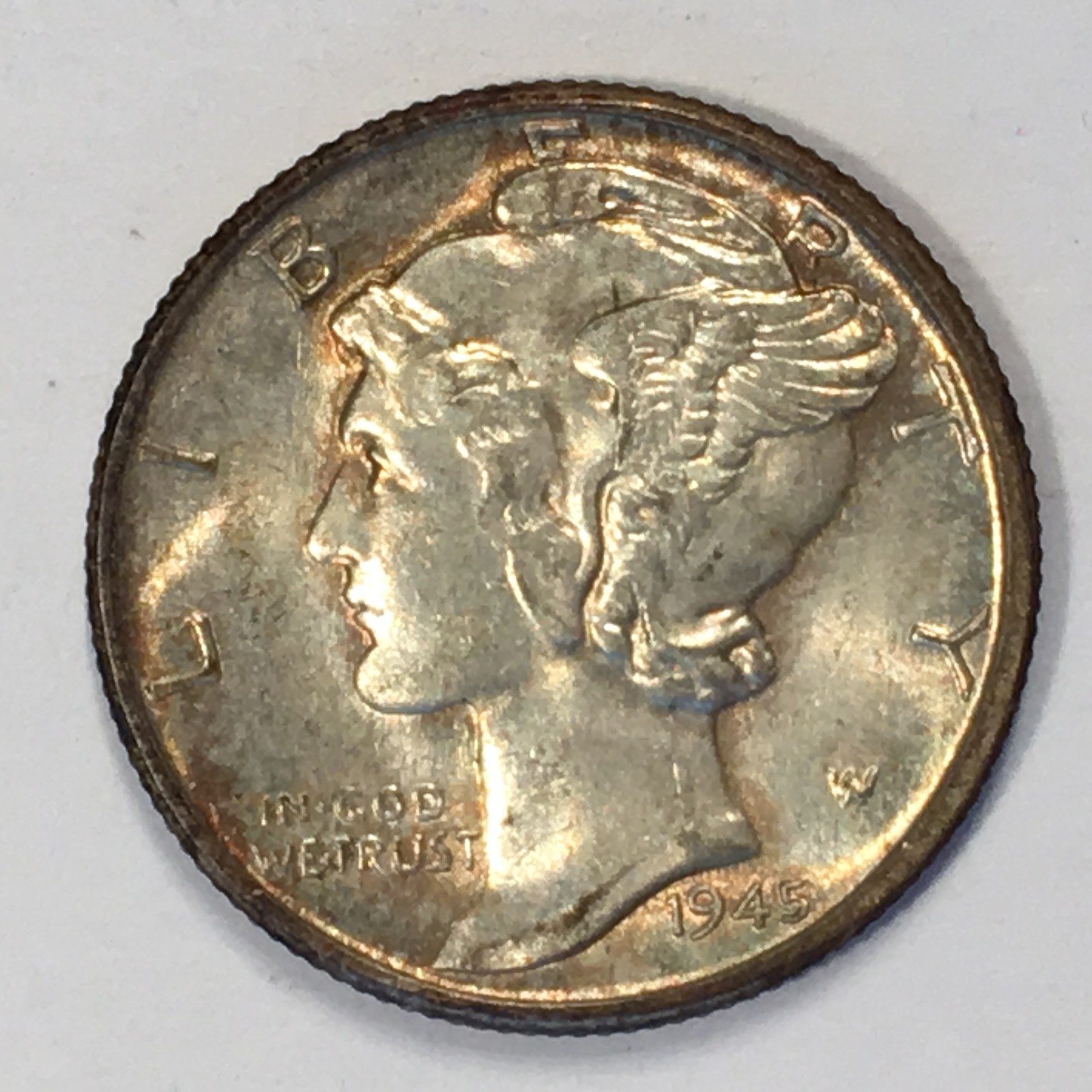 1945-D Mercury Dime - Superb uncirculated - High Quality Scans #G527