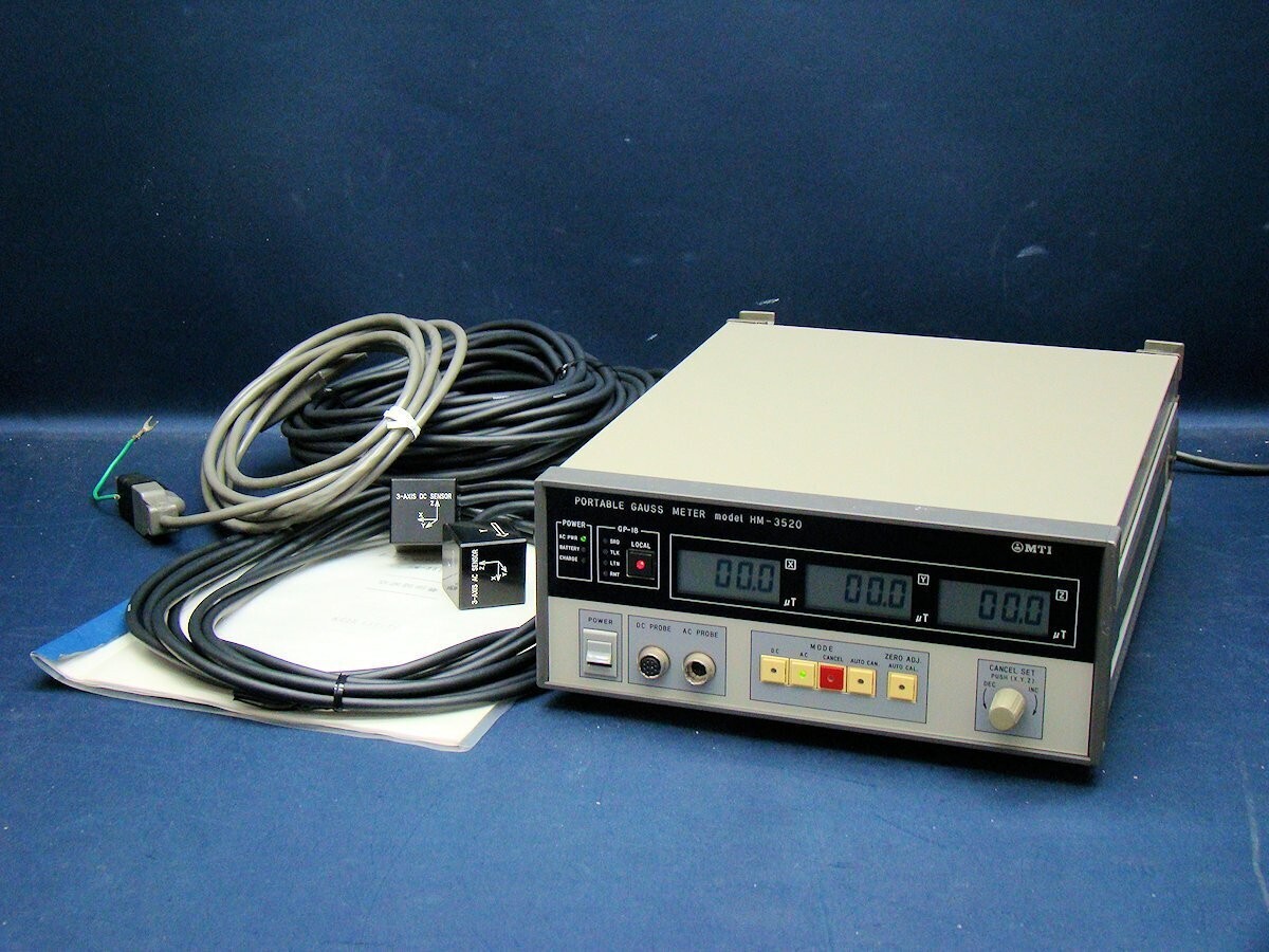 MTI HM-3520 Three axis magnetic field measurement system JPN AS IS