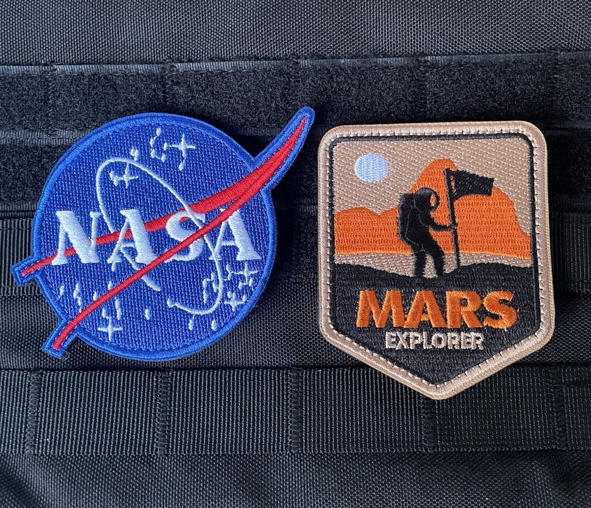 Mars Explorer NASA Astronaut Universe Adventure NASA Space Patch Hook Loop