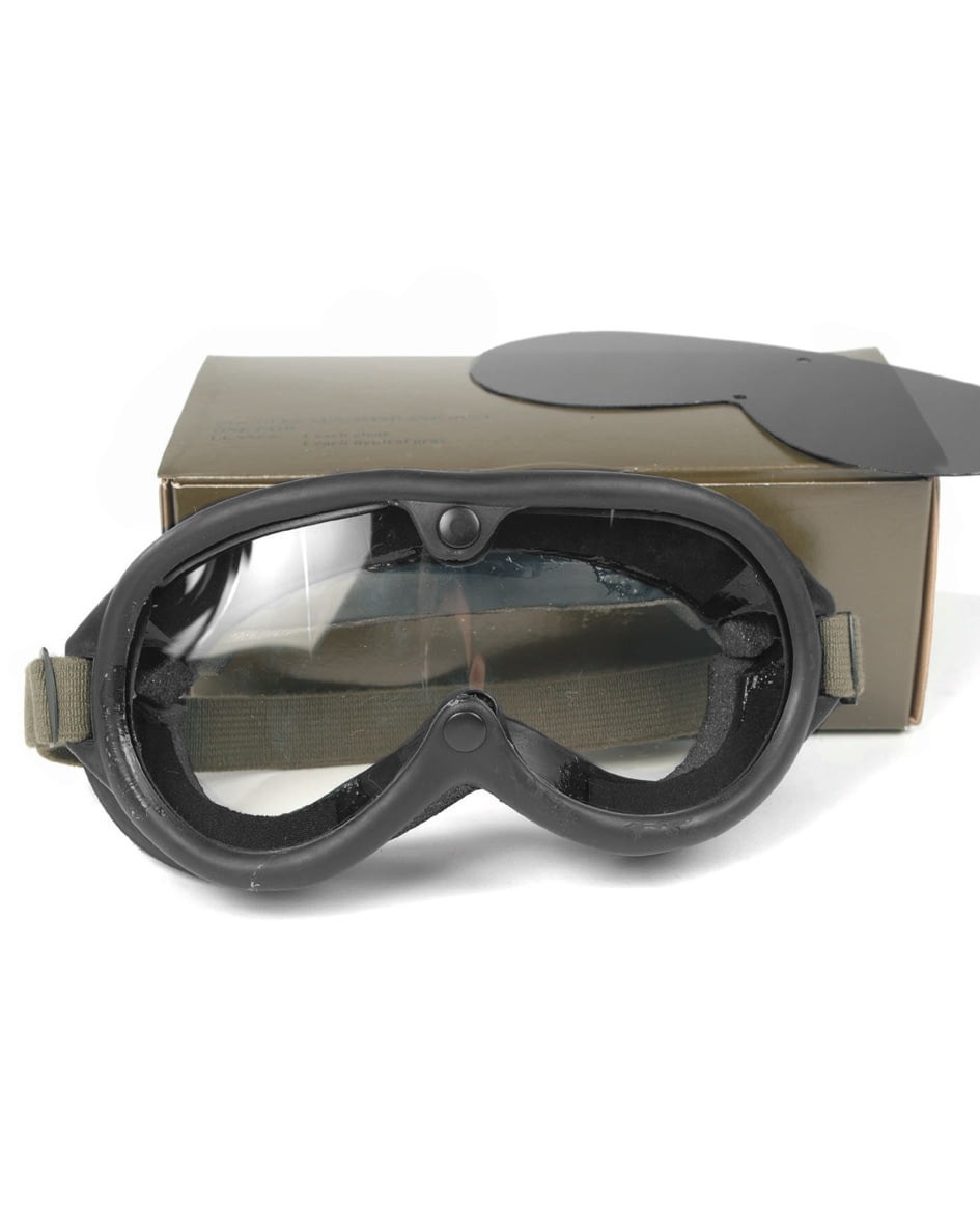 MIL-TEC US Style M44 Sun Wind & Dust Goggles, Black, Adjustable, 15611000
