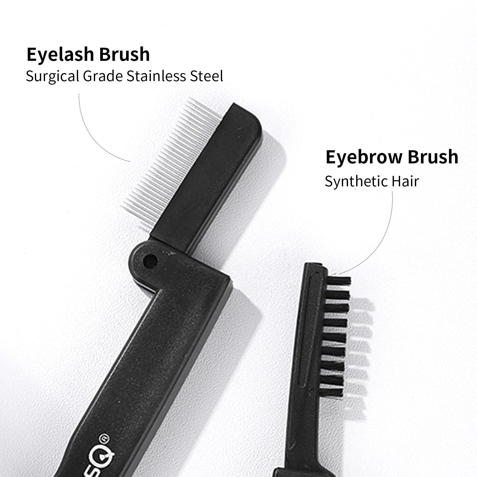 Eyelash Comb Separator Tool - Folding Brow Brush Mascara Applicator