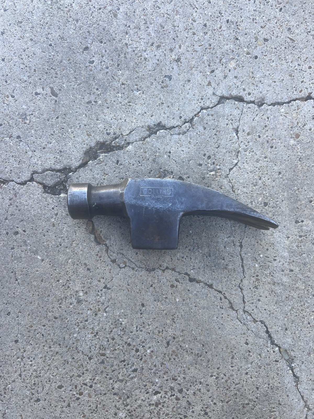 Vintage COLLINS USA Straight Claw Hammer 1.7lb Head