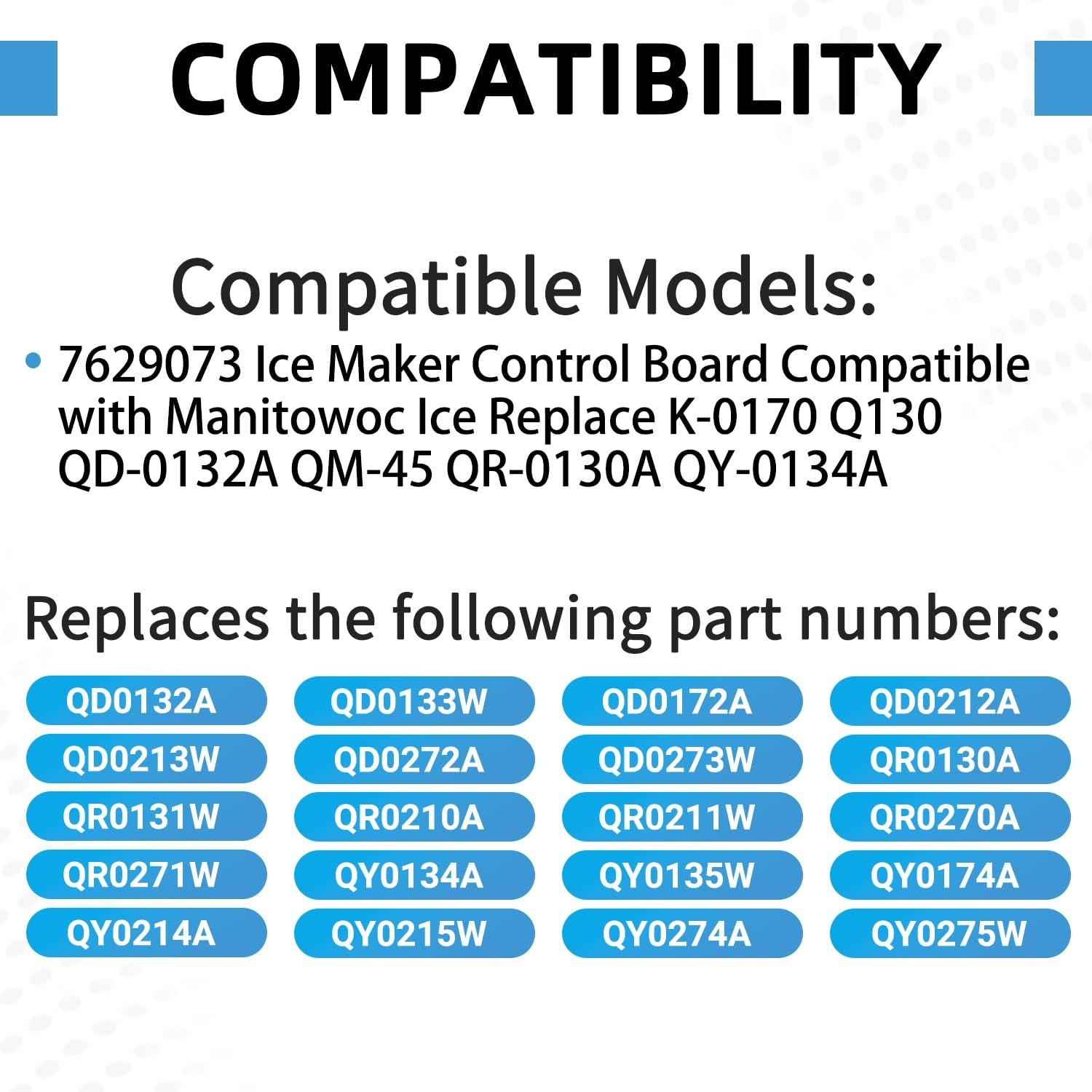 7629073 Control Board for Manitowoc Ice Machine Replacement