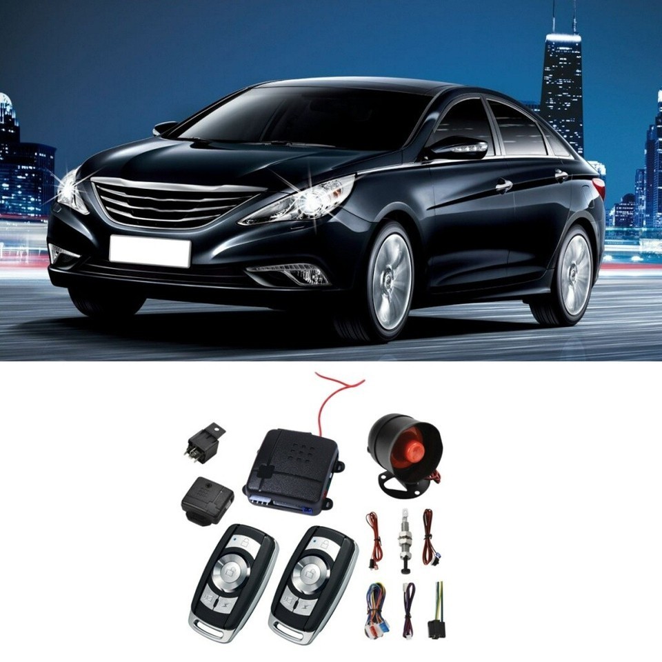 Start Push Button Remote Car Alarm System Keyless Entry Engine Kits