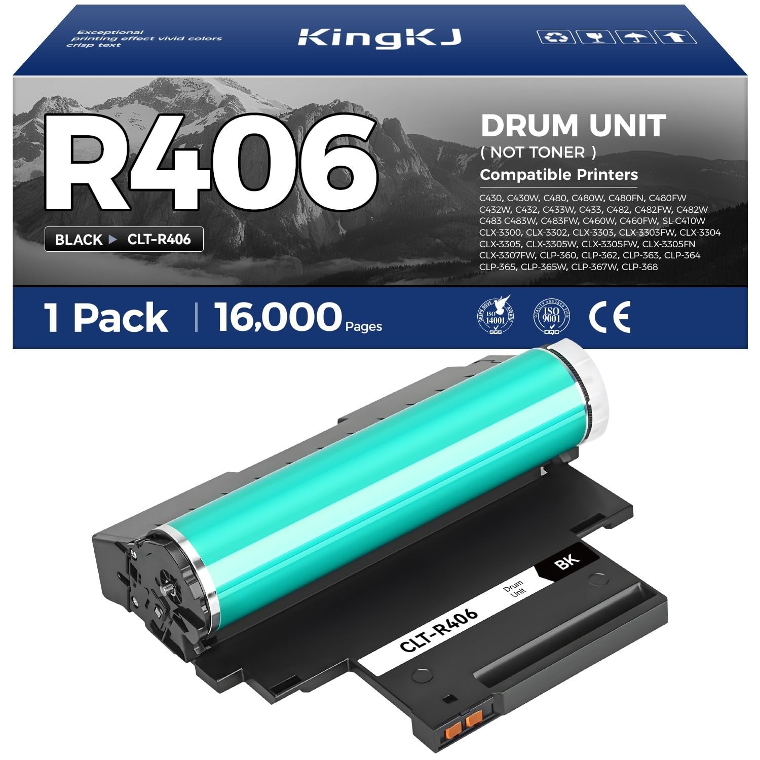 CLT-R406 R406 Imaging Drum Unit (Not Toner) 1-Pack Replacement for Samsung CL...