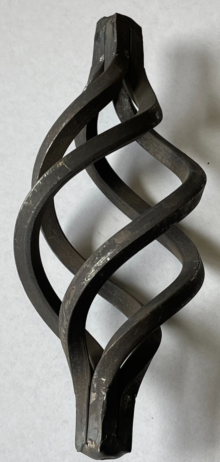 Forged Steel Basket,decorative component,4 sq. filaments,2-3/8"W x 6"H, 1/2" End
