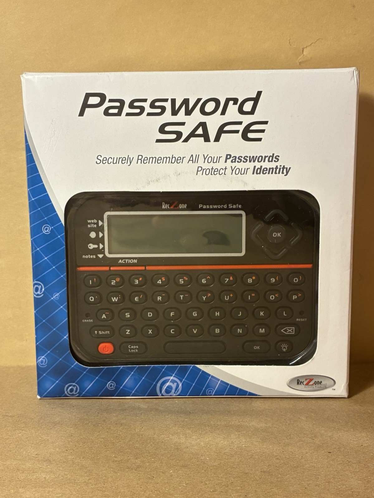 RecZone Password Safe Password Keeper / Organizer Model 595