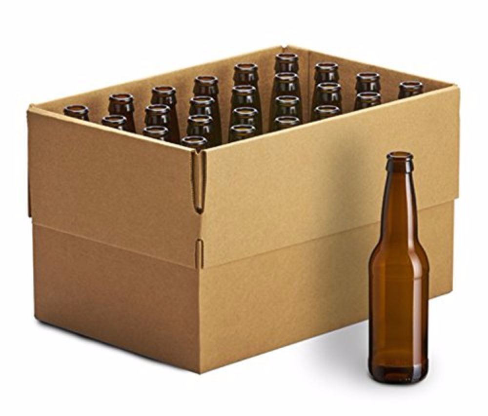 5 X 24 12oz Amber Long Neck Beer Bottles
