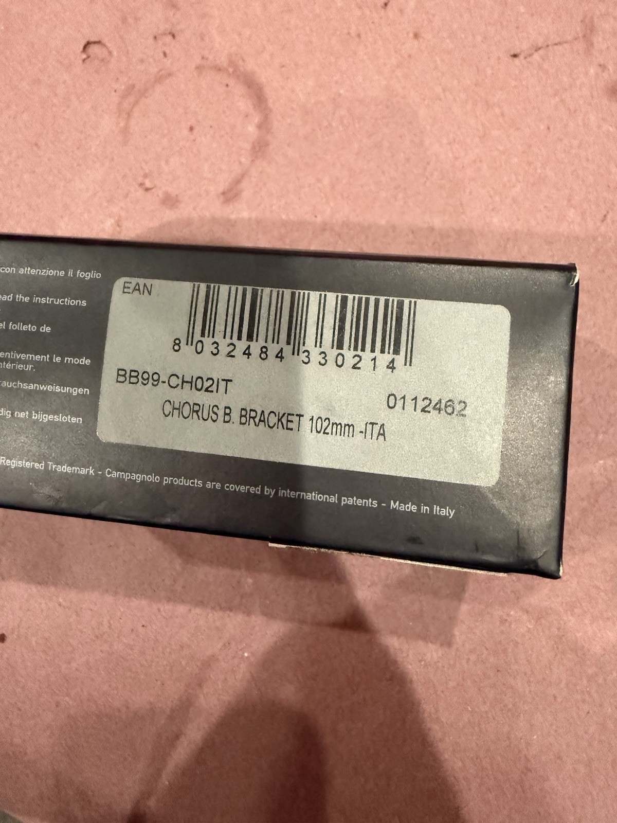 NEW CAMPAGNOLO CHORUS BOTTOM BRACKET BB99-CH02iT