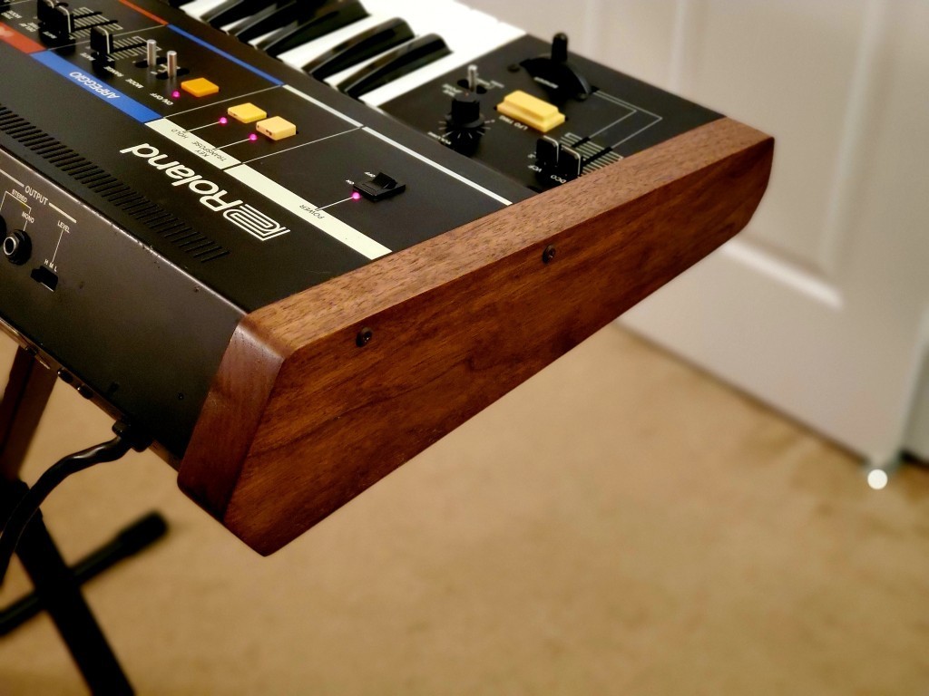 Roland Juno-60 / Juno-6 Replacement Side Panels - Solid Walnut - Brand New