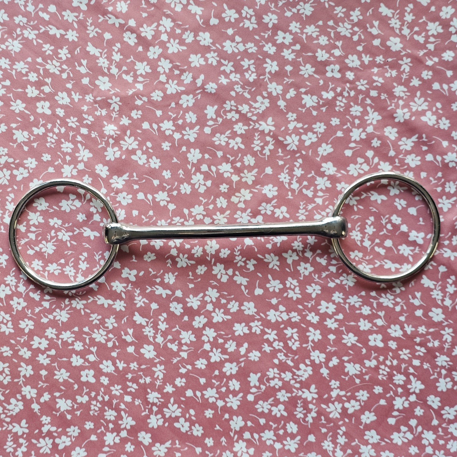 5.5" Loose Ring Mullen Mouth Snaffle Horse Bit Stainless Steel