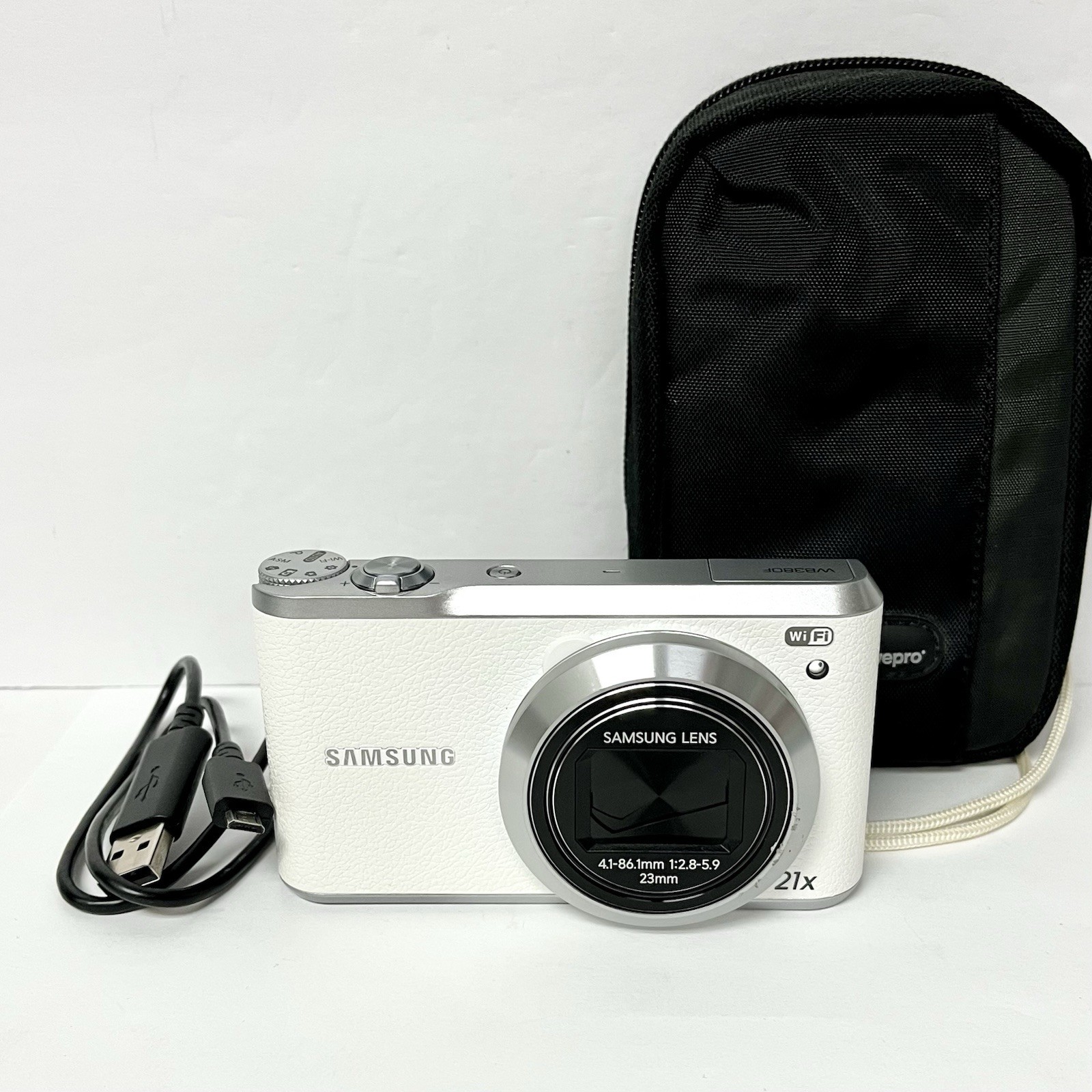 Samsung WB380F Digital Camera 21x Lens with Charger, USB Cable & Battery