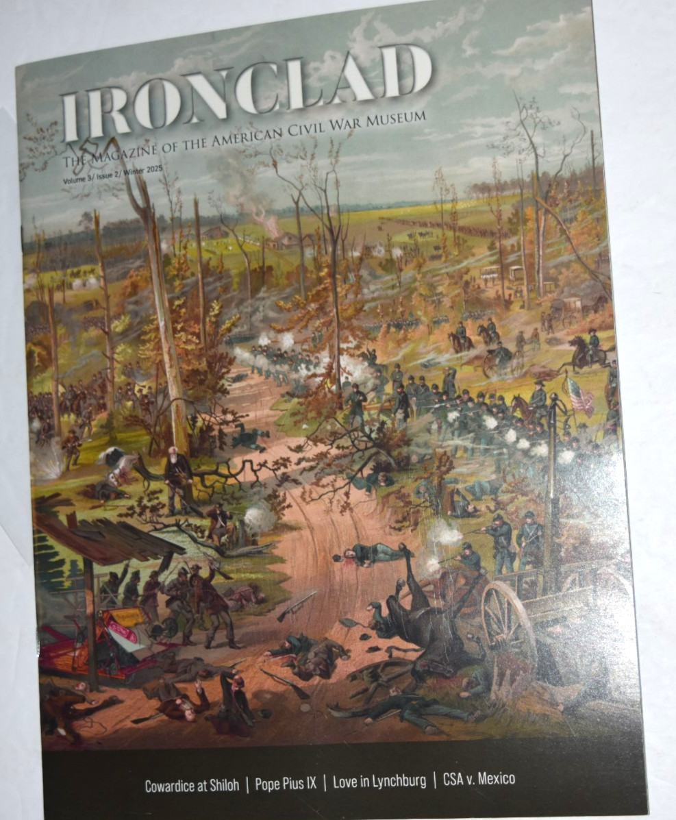 IRONCLAD MAGAZINE AM CIVIL WAR: "COWARDICE AT SHILOH" 28 Pages, Winter 2025, New