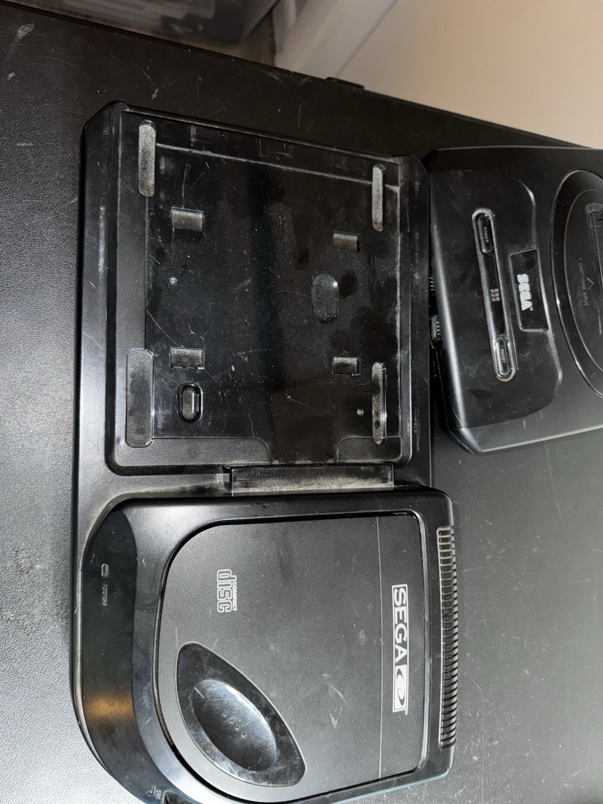Sega CD Model 2 Console Only NOT WORKING Includes Sewer Shark Game