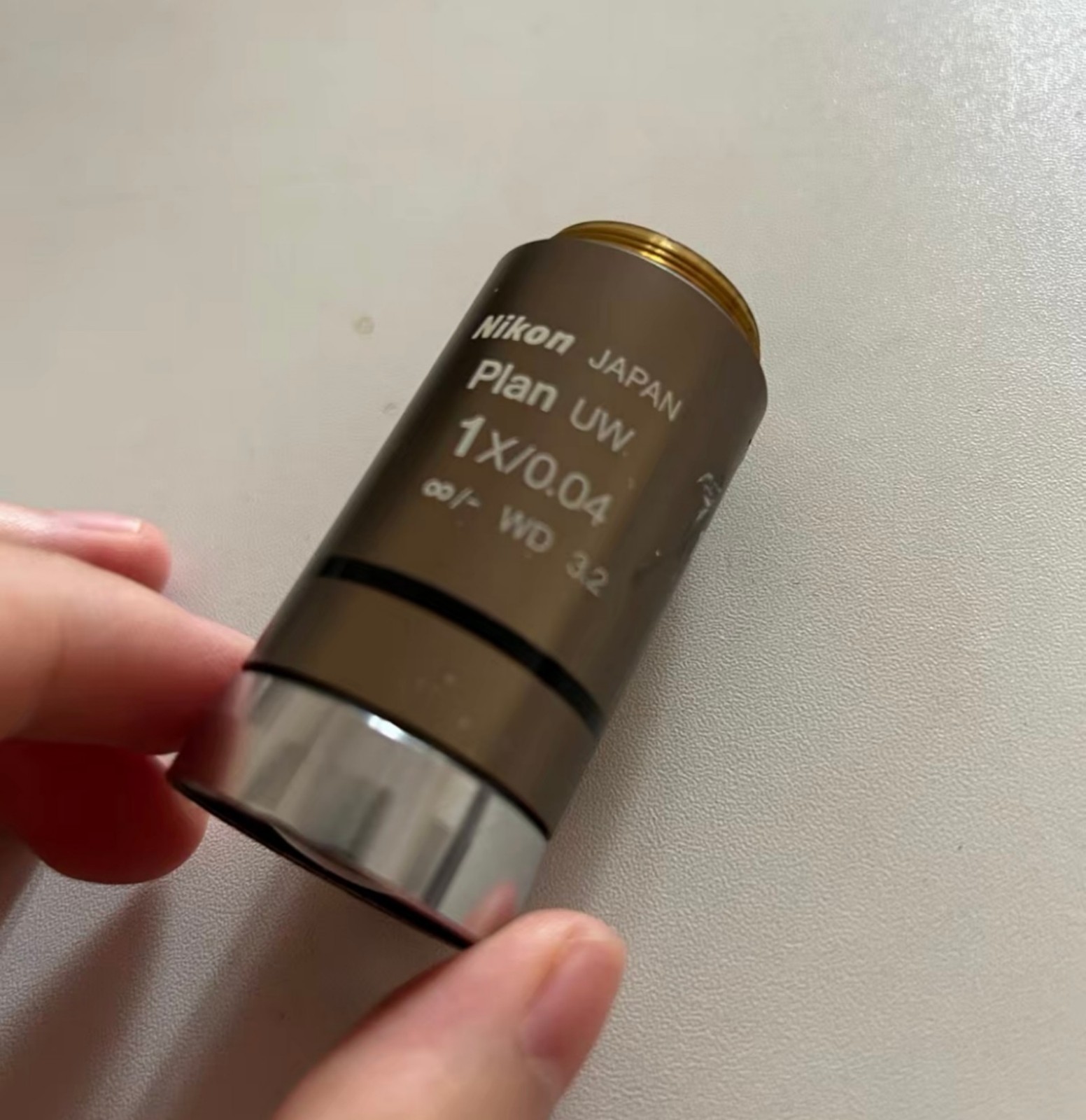 Nikon Plan UW 1× Microscope objective WD 3.2 Infinity objective lens