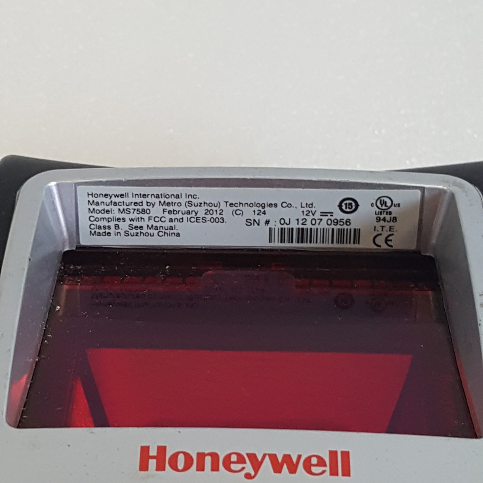 Honeywell MS7580 7580 USB Barcode Scanner - SILVER / No Cable