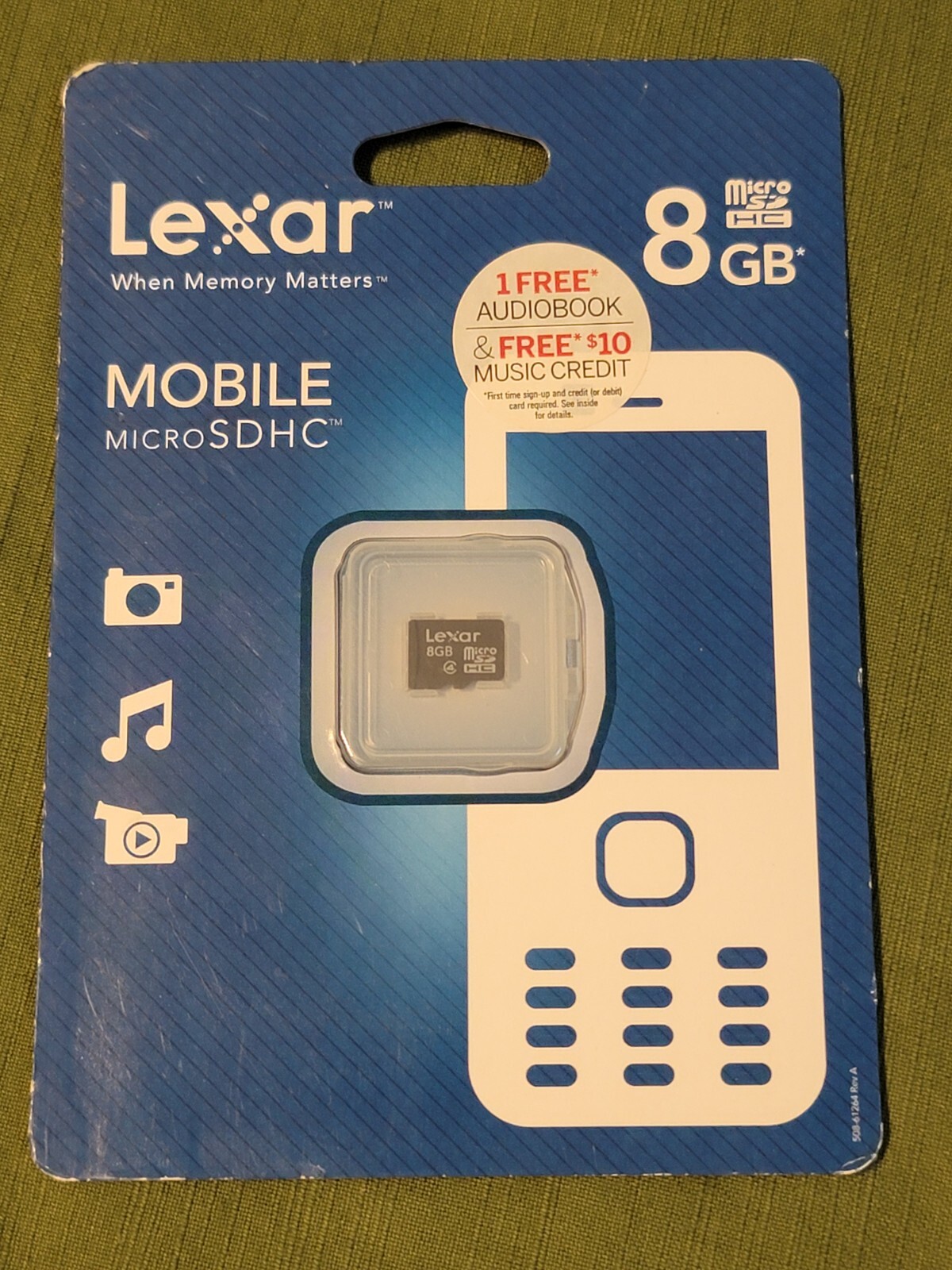 Lexar Mobile Micro SDHC 8 GB Class 10 NEW Sealed.