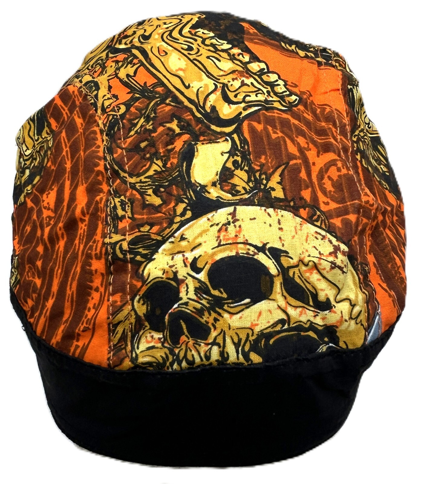 Skulls Deluxe Headwrap Doo Rag Skull Cap with Sweatband