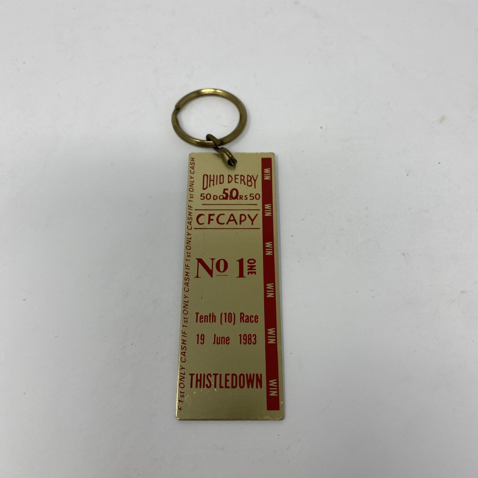 Ohio Derby Thistledown Keychain