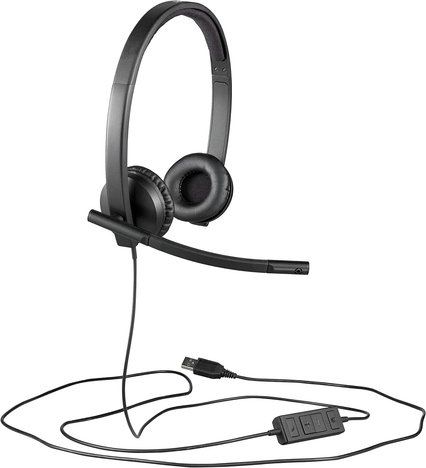 Logitech H570e USB Stereo Headset - Black (Model 981-000574)
