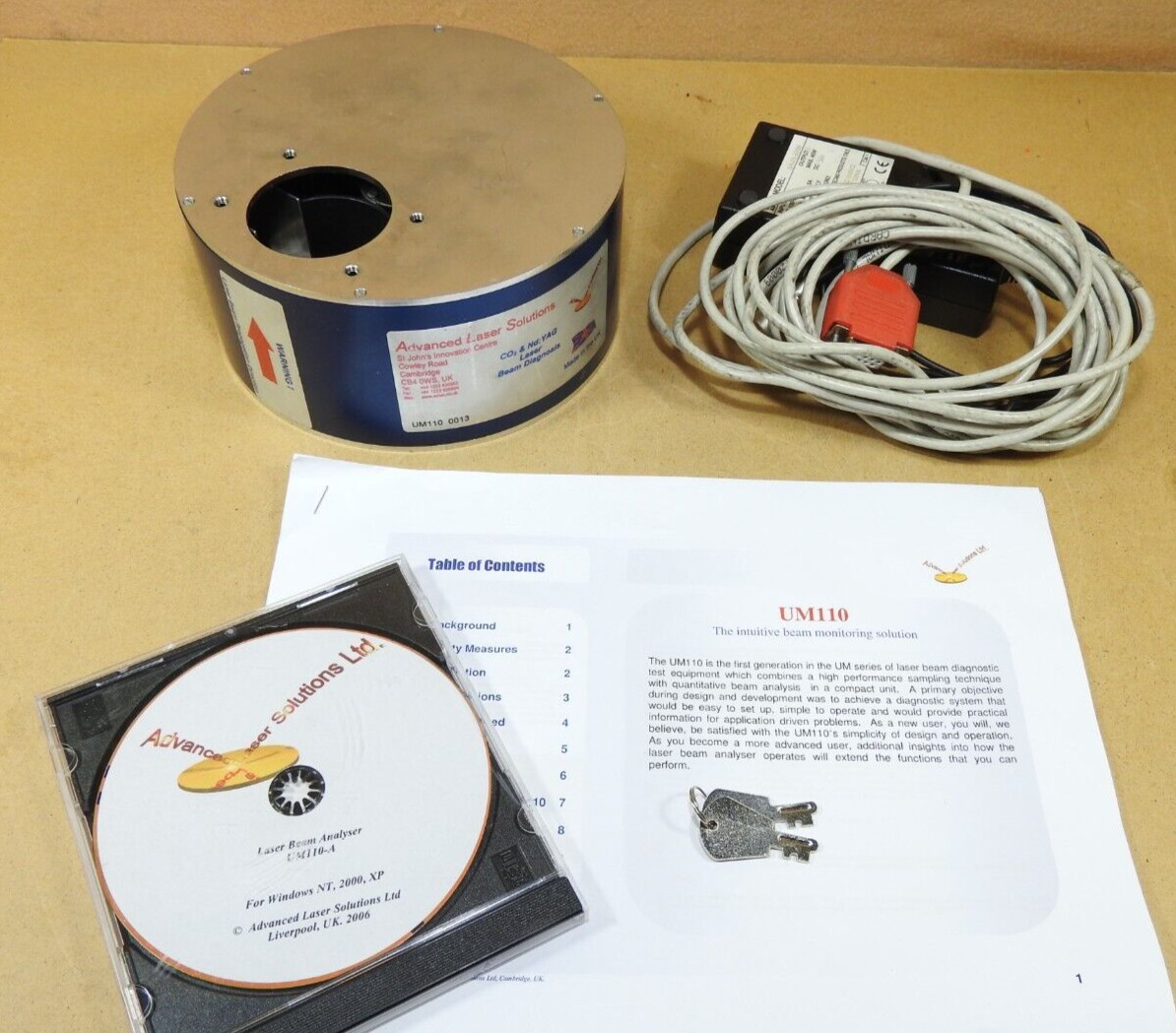 Laser Beam Analyzer, UM 110, High Power CO2 Measurement System - Used