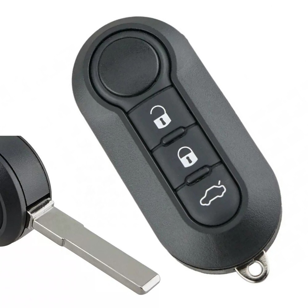 For Fiat 500 Key Fob Replacement Shell Cover Compatible With Multiple Models