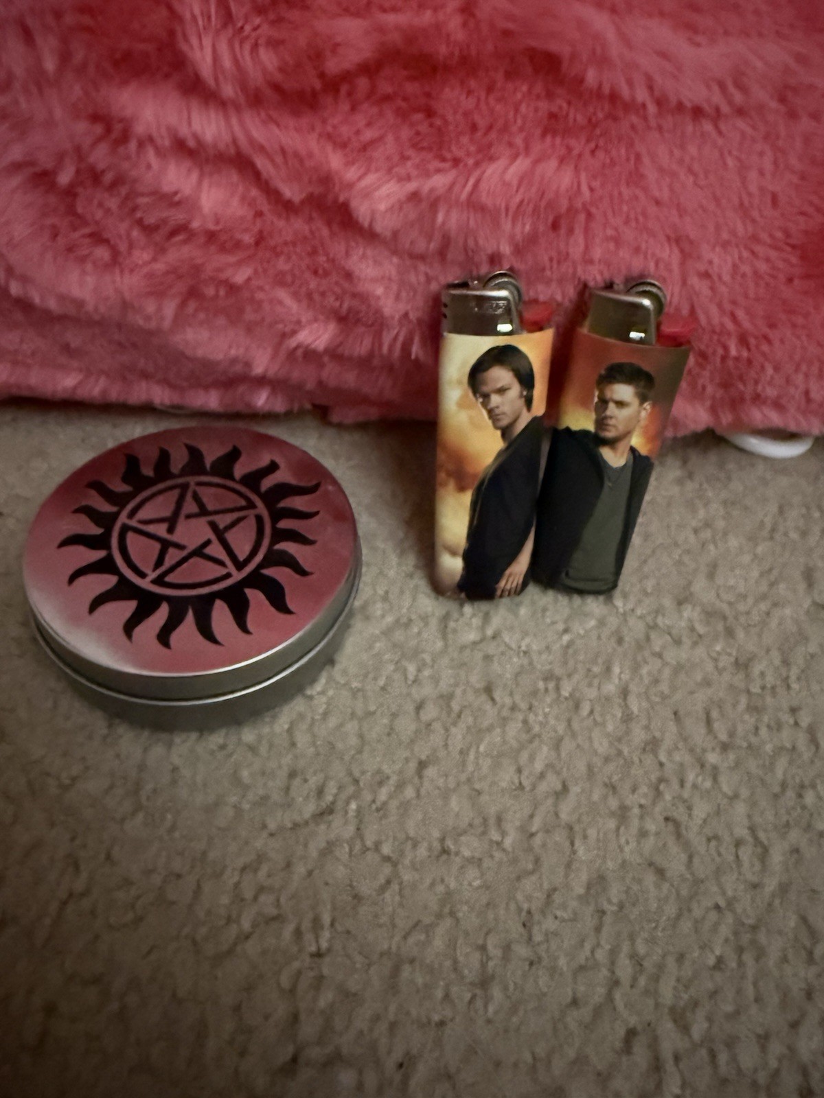 Supernatural Sam & Dean Lighters + Tin!