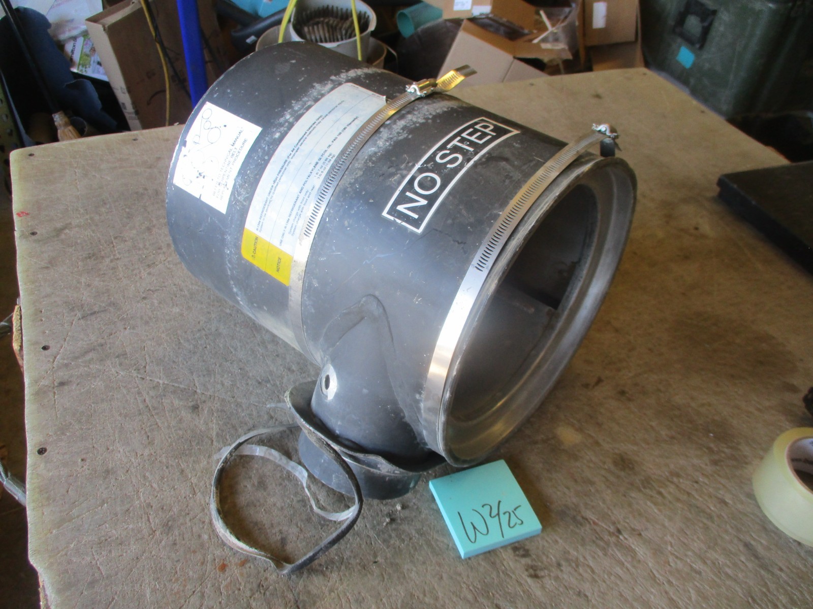 Used Fair Cond Air Cleaner Canister w/Filter, for HMMWV, No End Cap, Dust Port