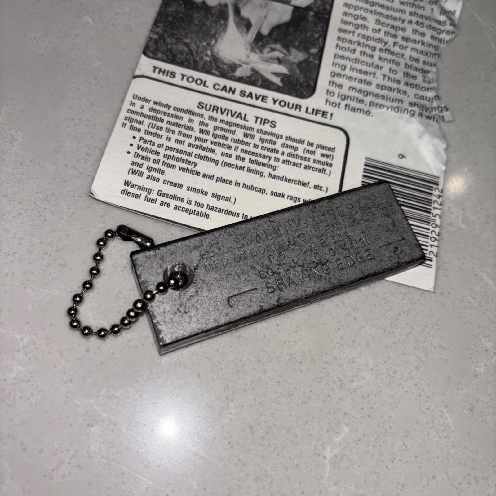 Magnesium Bar Fire Starting Tool K1