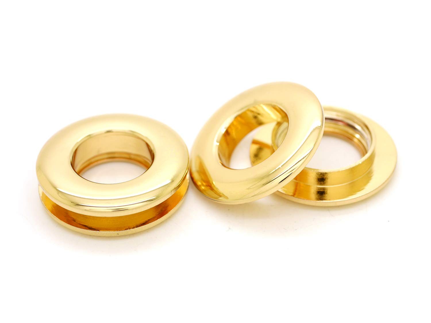 5/8" 15mm Hole Metal Screw Rings Eyelets Grommet Quality Round Polished Purse...