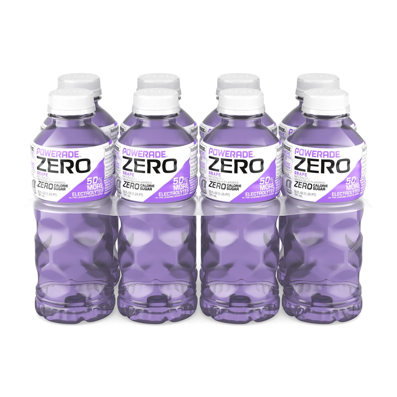 POWERADE Zero Grape Electrolyte Drink 20 oz 8 Pack