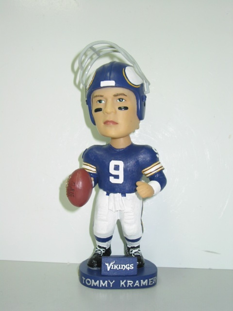 TOMMY KRAMER Minnesota Vikings Ltd. -  NFL. Lic. Bobblle UNSIGNED NEW - LAST ONE