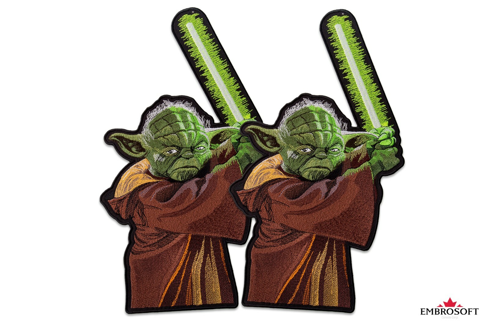 Large Patch Master Yoda with Sword STAR WARS Embroidered for Back Iron On
