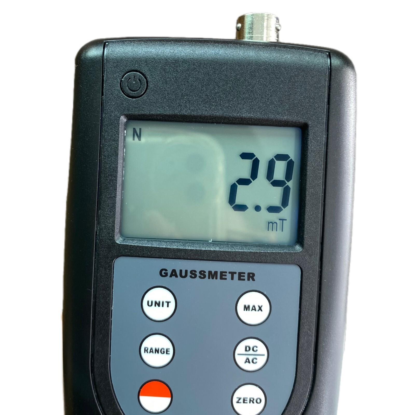 Gauss Meter Tesla Meter DC AC Magnetic Strength Meter with Range 0~200mT~2000mT