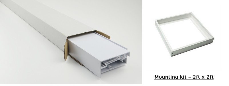 1X4 FT Surface Mounted Frame Kits for Ceiling installation, 2.75"H