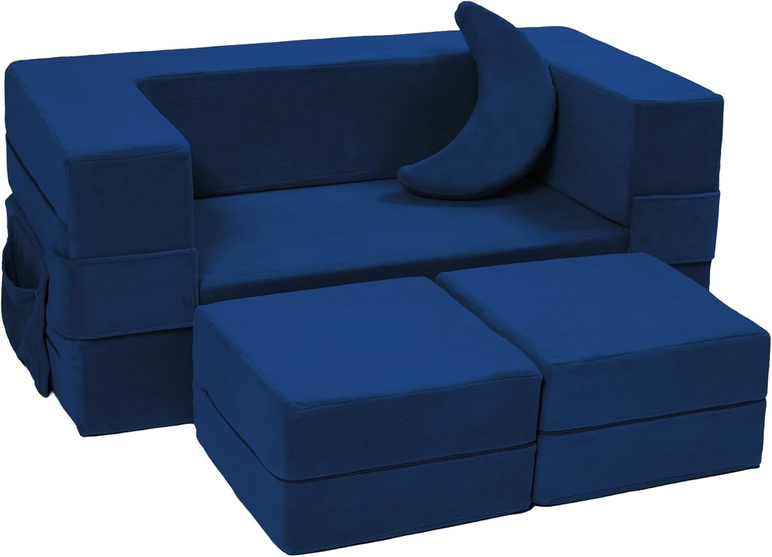 Modular Kids Sofa,Toddler Couch Foam Armchair Kids Children Convertible Plush