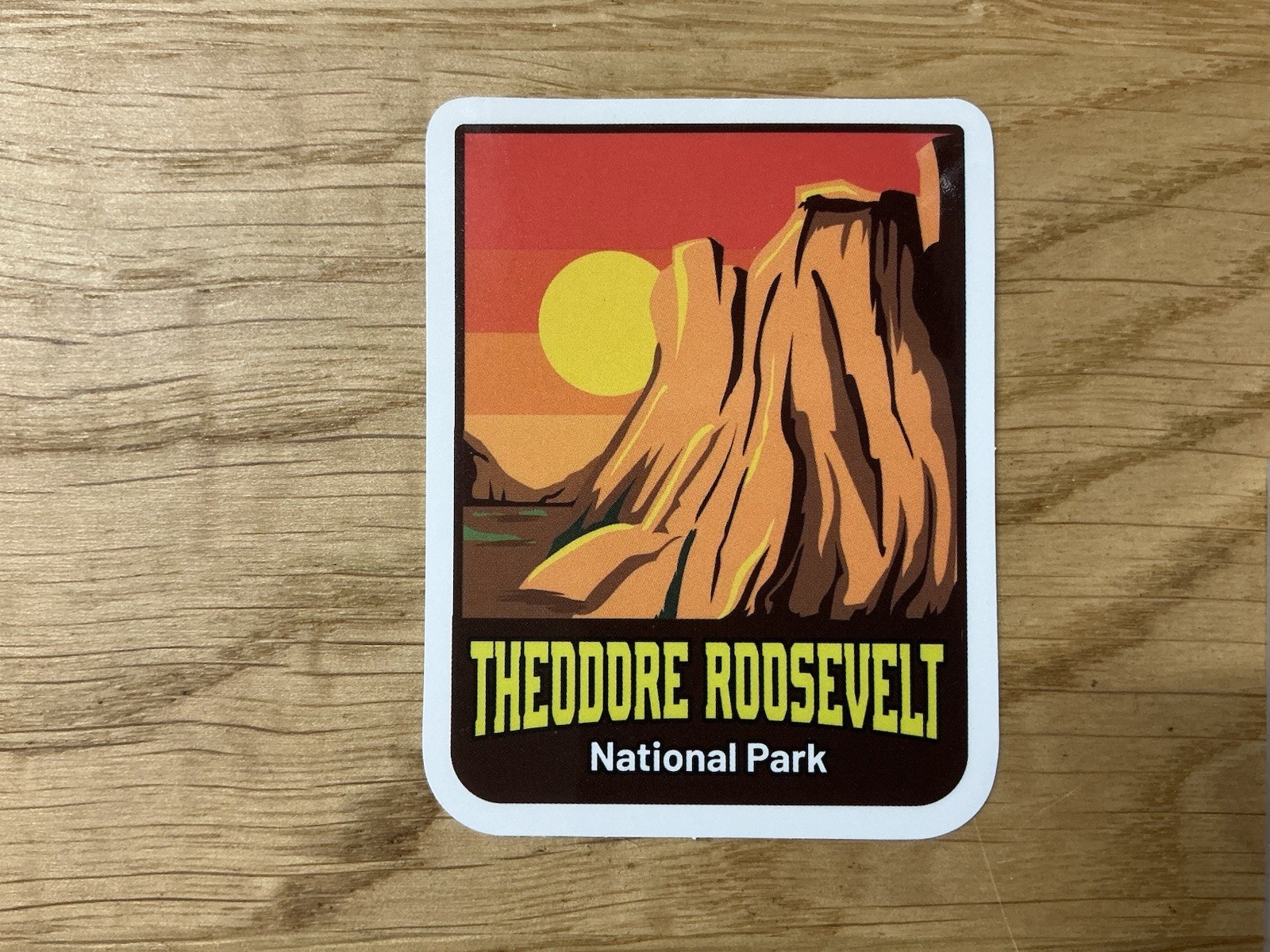 Theodore Roosevelt National Park Sticker North Dakota Travel Decal