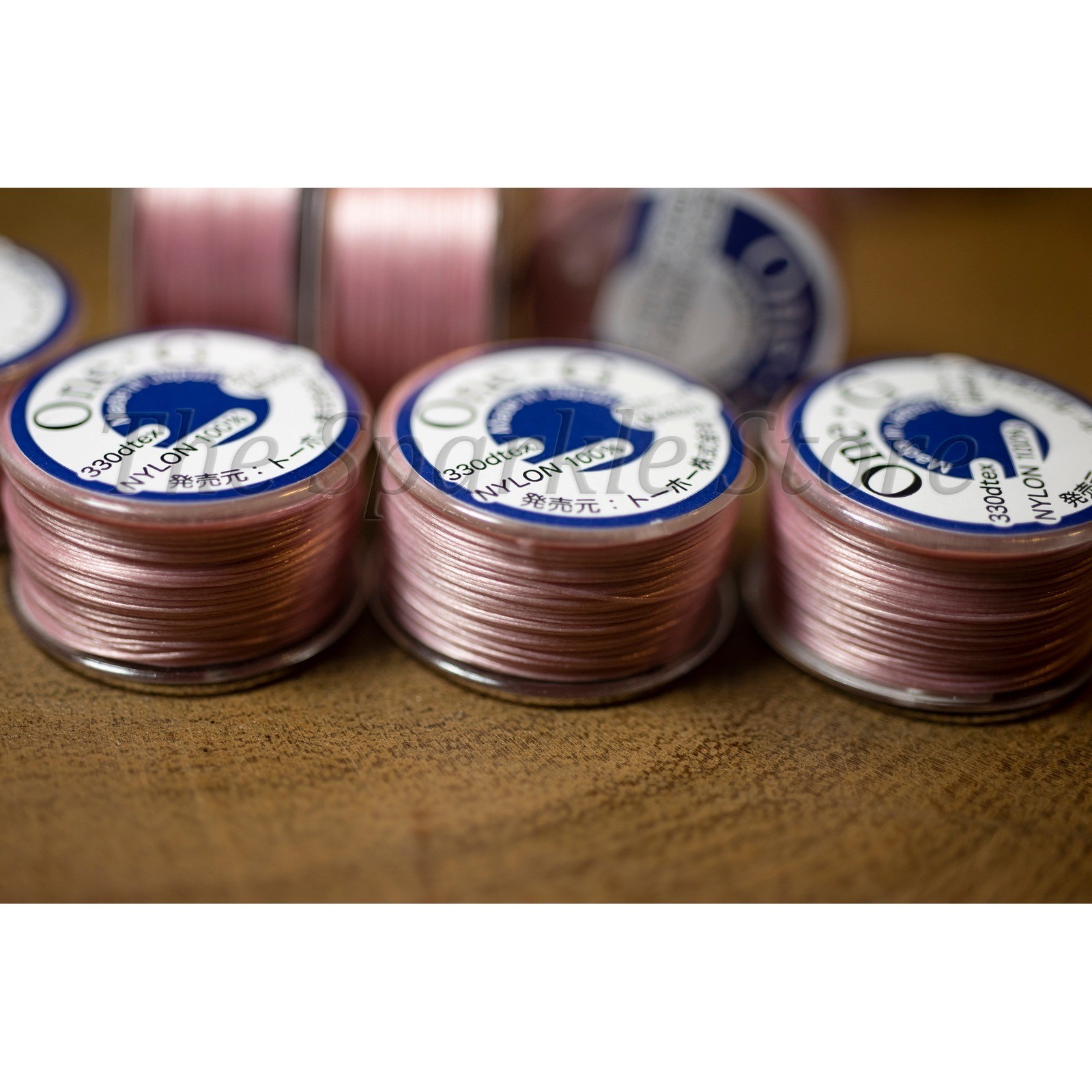 Pink One-G Toho Beading Thread 50 yards on Spool