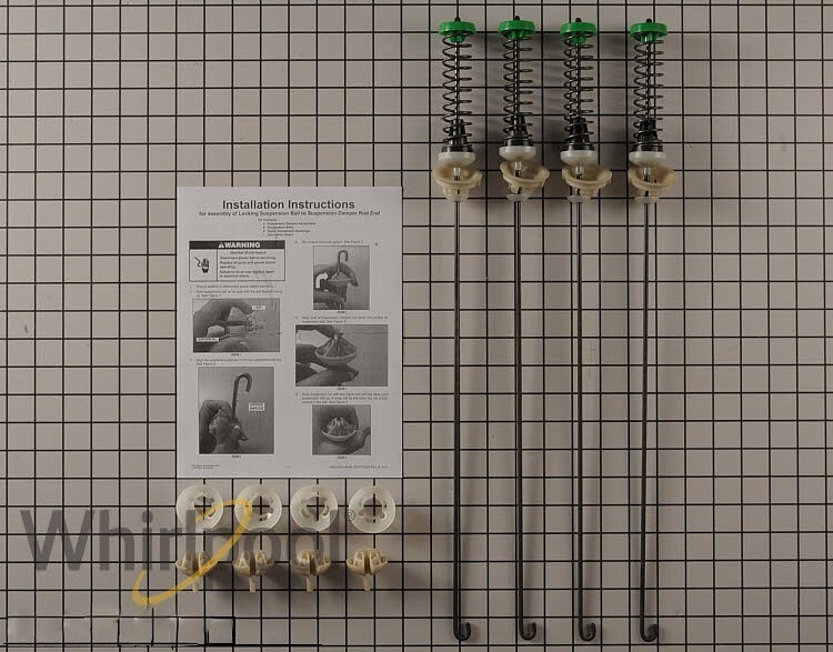 New Genuine OEM Whirlpool Washer Washing Machine Suspension Rod Kit W11130362