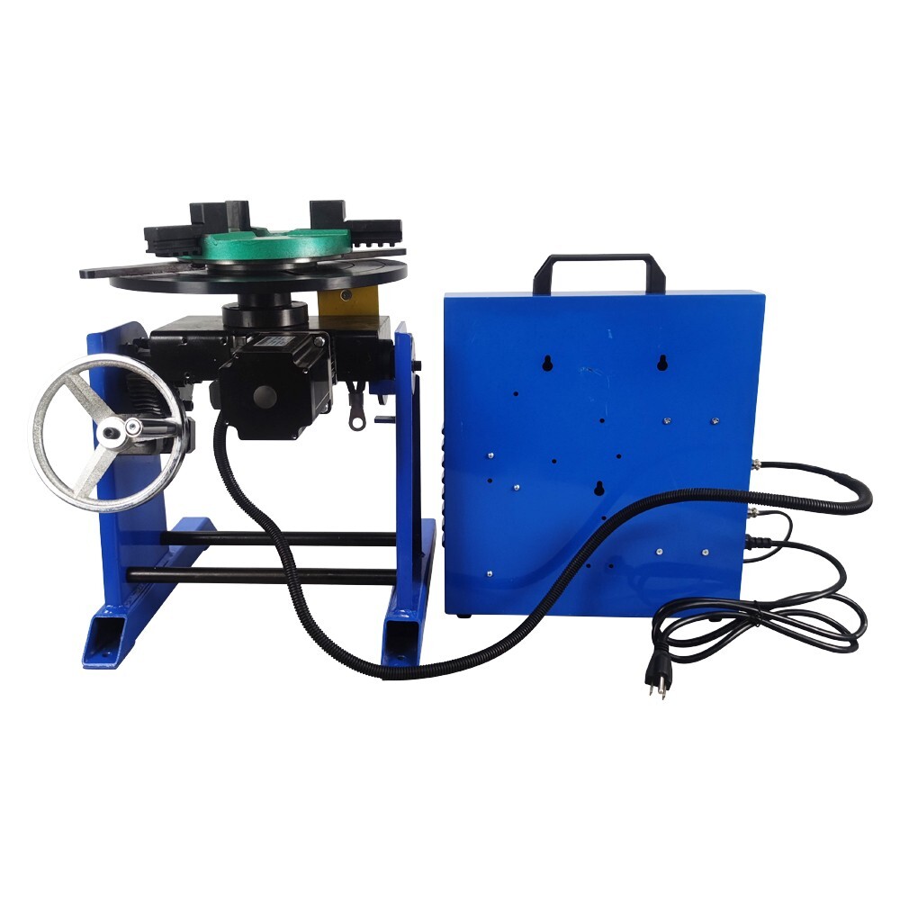 50KG Welding Positioner Turntable Welding Bench PLC Controller+ 200MM Chuck