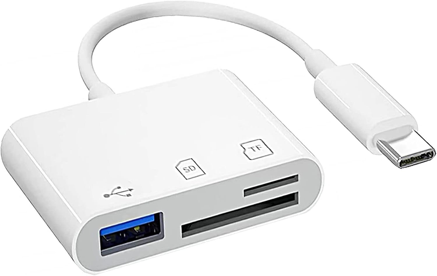 3 in 1 USB-C to SD Camera Card Reader Adapter Type C Micro SD TF