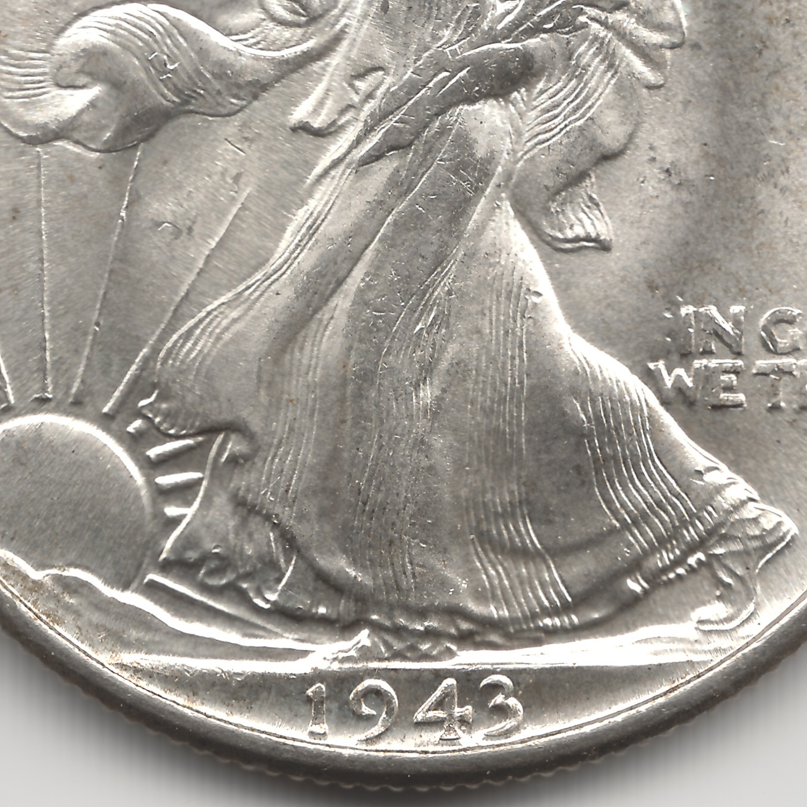 1943 Walking Liberty Half Dollar, MS