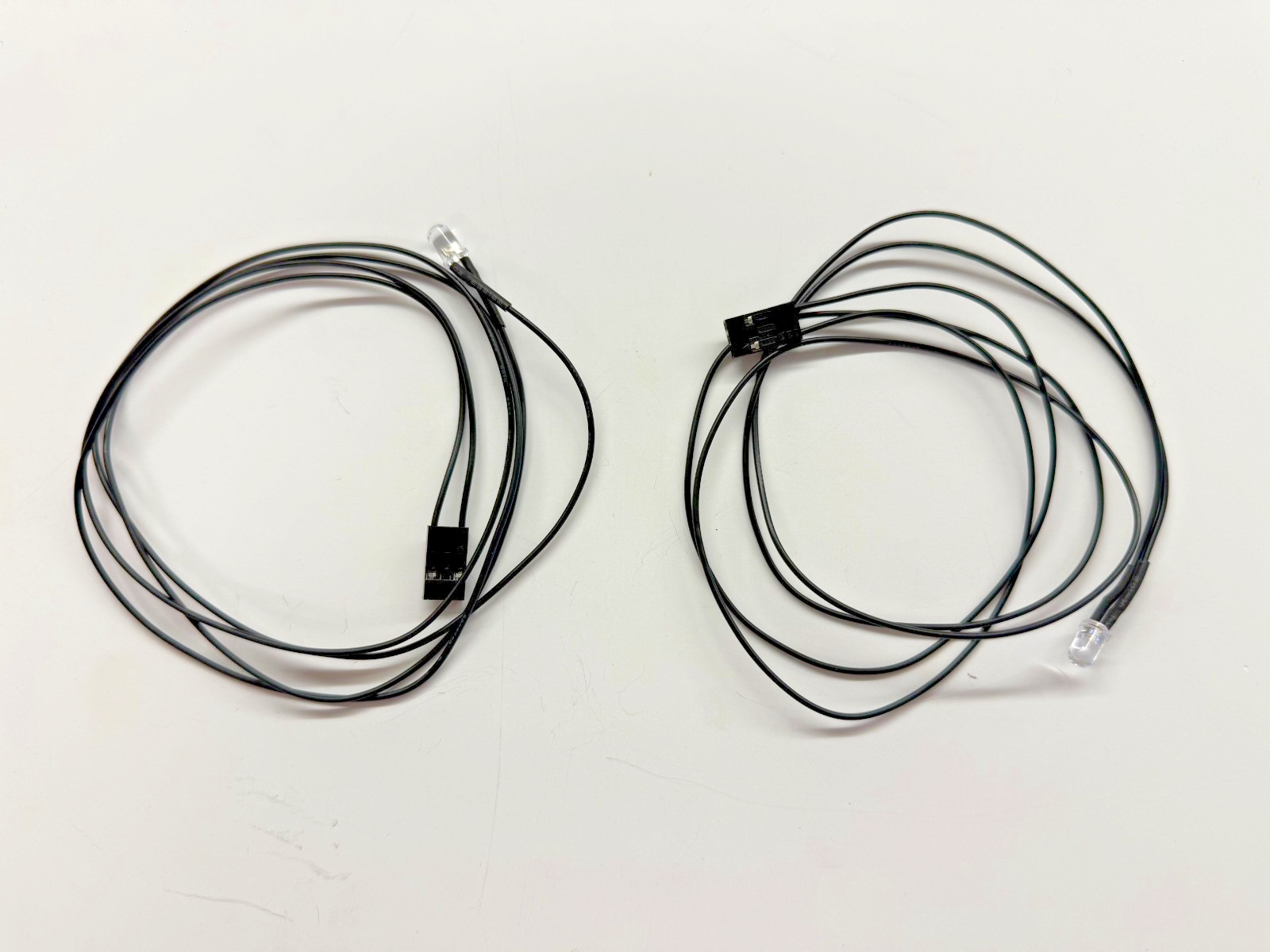 (2 PIECE LOT) PW-LED5-WHITE, LED - Pre-wired with Connectors - 5mm - White