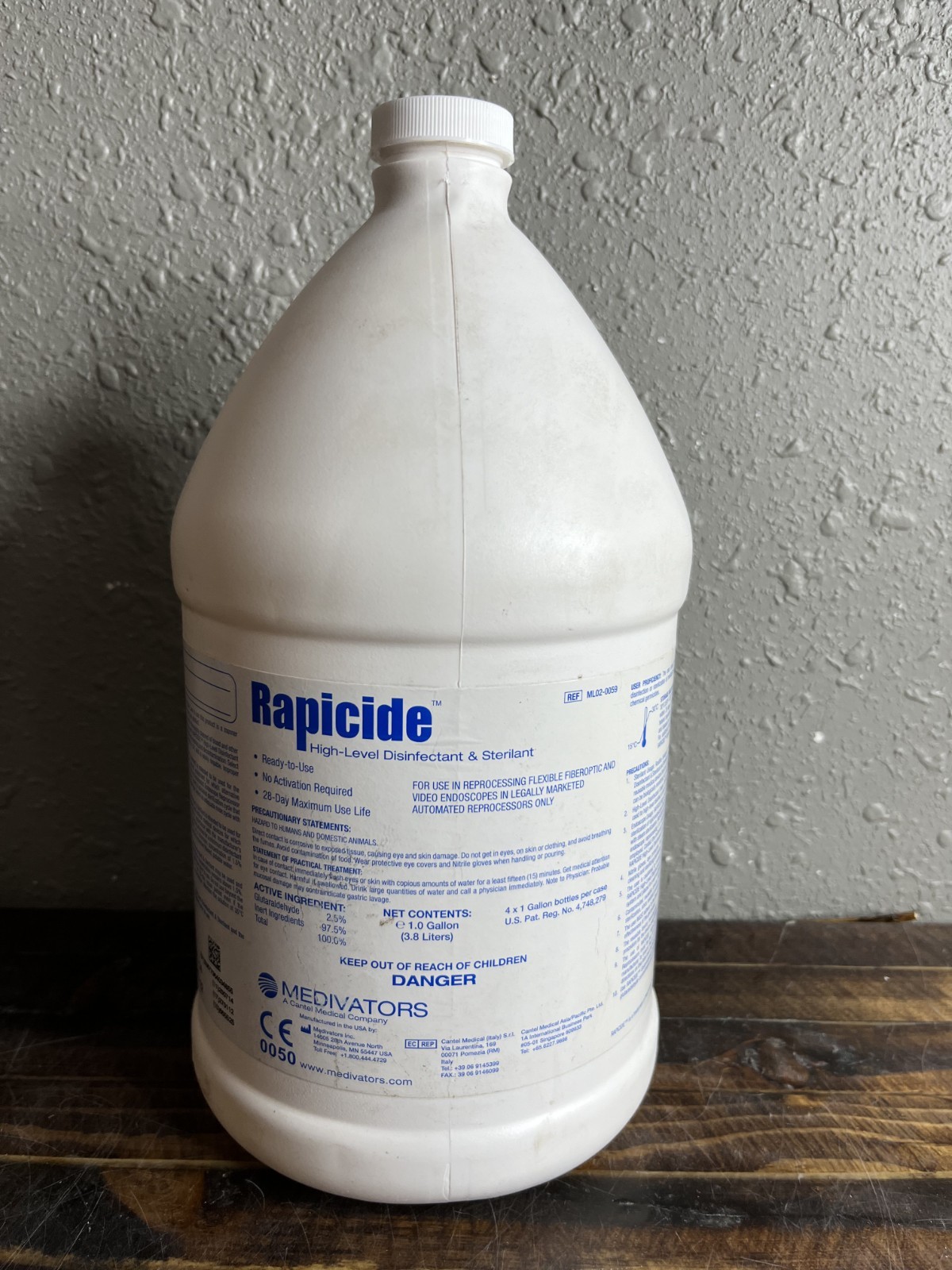 Rapicide High-Level Disinfectant & Sterilant 1 Gallon Medivators ML02-0059