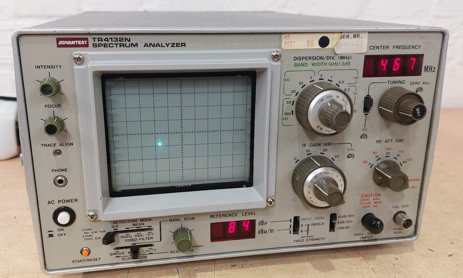 Advantest TR4132N Analog Spectrum Analyzer / Untested From Stock