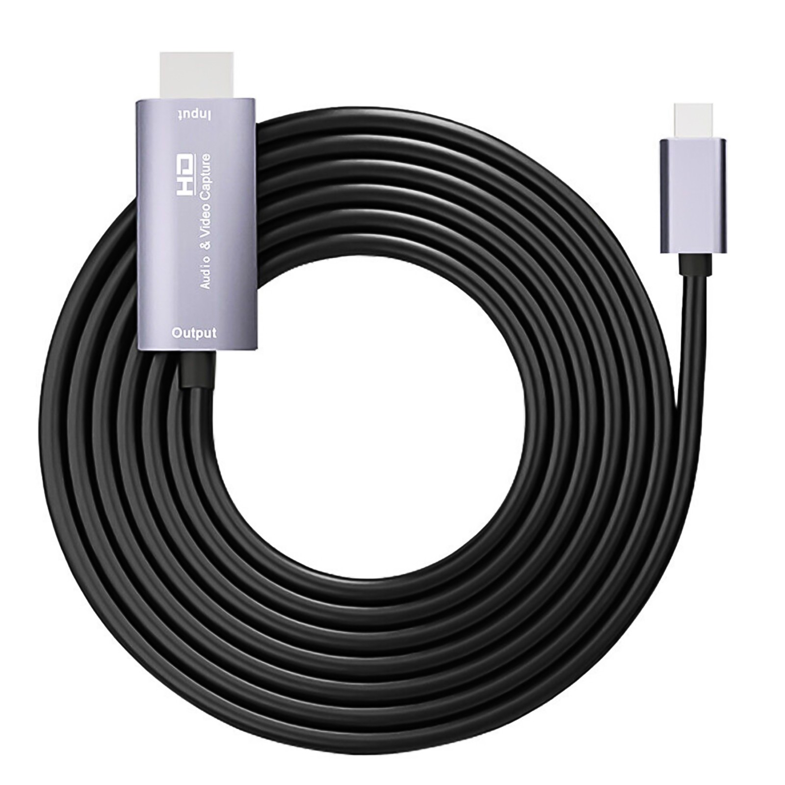 HDMI to Type C HD Audio Video Capture Card Cable Game Live USB-C Adapter 1080P
