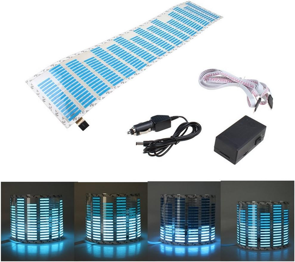 45 x 11cm Sound Music Activate Sensor Car Auto Sticker LED Light Equalizer Gl...