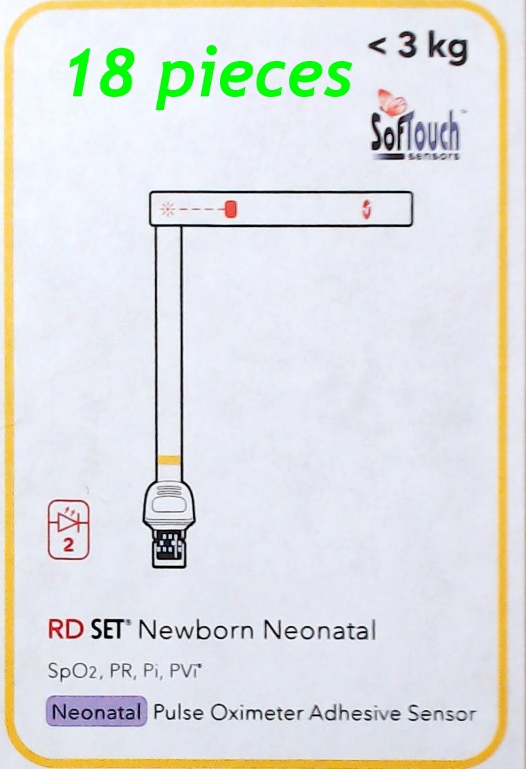 SofTouch RD SET Neonatal Pulse Oximeter Adhesive Sensor - 18 Pieces